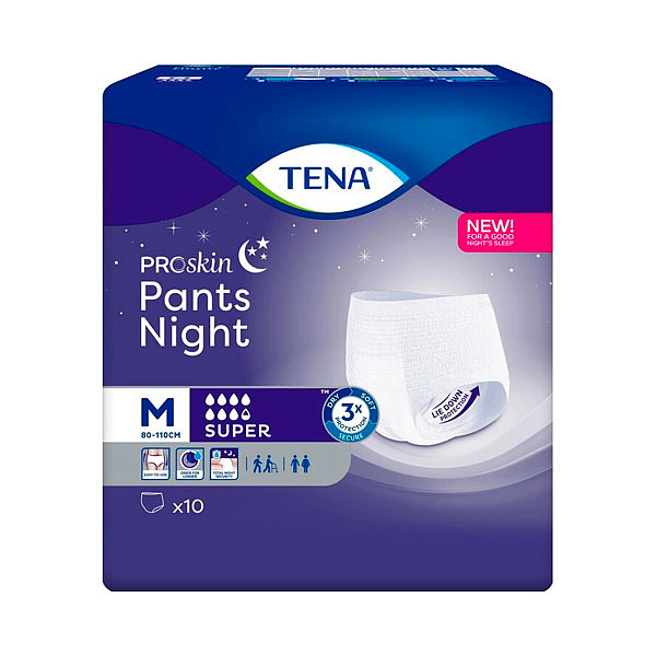 Подгузники для взрослых TENA Pants Night Super M 10 шт