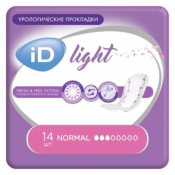 Урологические прокладки iD Light Normal 14 шт