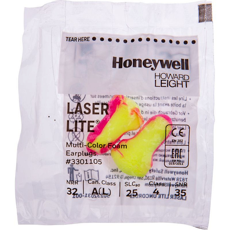 Беруши одноразовые Honeywell Laser Lite без шнурка (артикул производителя 3301105)
