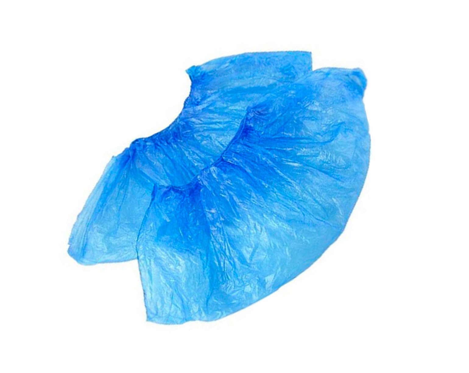 Бахилы синие,одинарная резинка, L, 40 мкм (100 шт/упак/50 пар/упак)