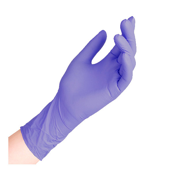 Перчатки Safe&Care нитриловые смотровые фиолетовые размер L 100 пар
