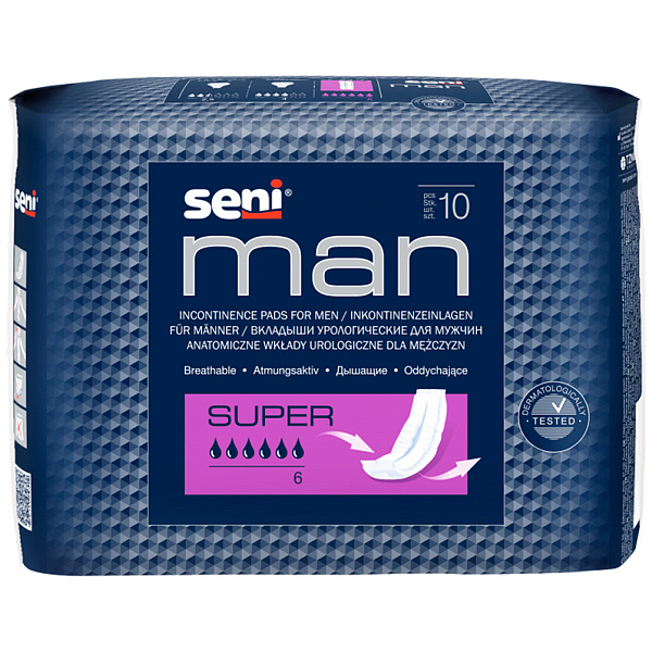 Вкладыши урологические для мужчин Seni Man Super 20 шт