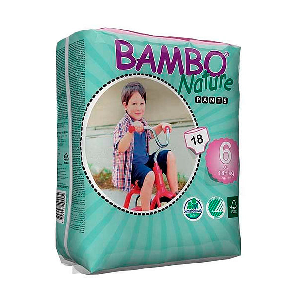 Подгузники Bambo Nature Pants XL 6 (18шт)