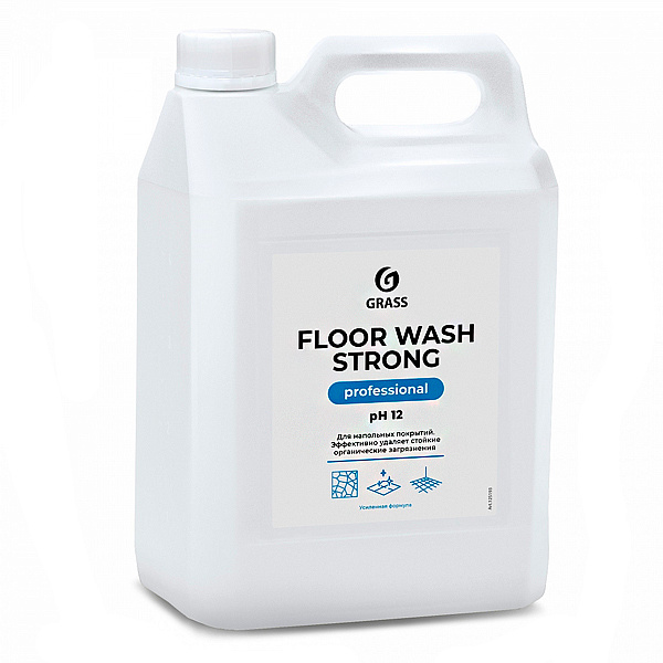 Щелочное средство для мытья пола Floor Wash Strong Grass 5,6 кг