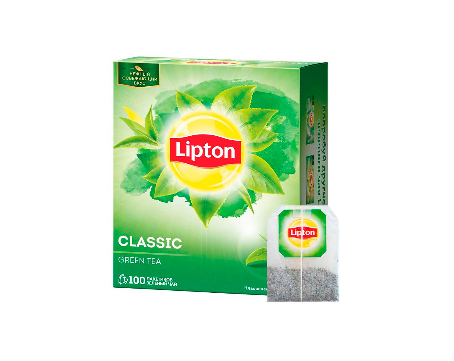 Чай зеленый Lipton Clear Green 100 пакетиков