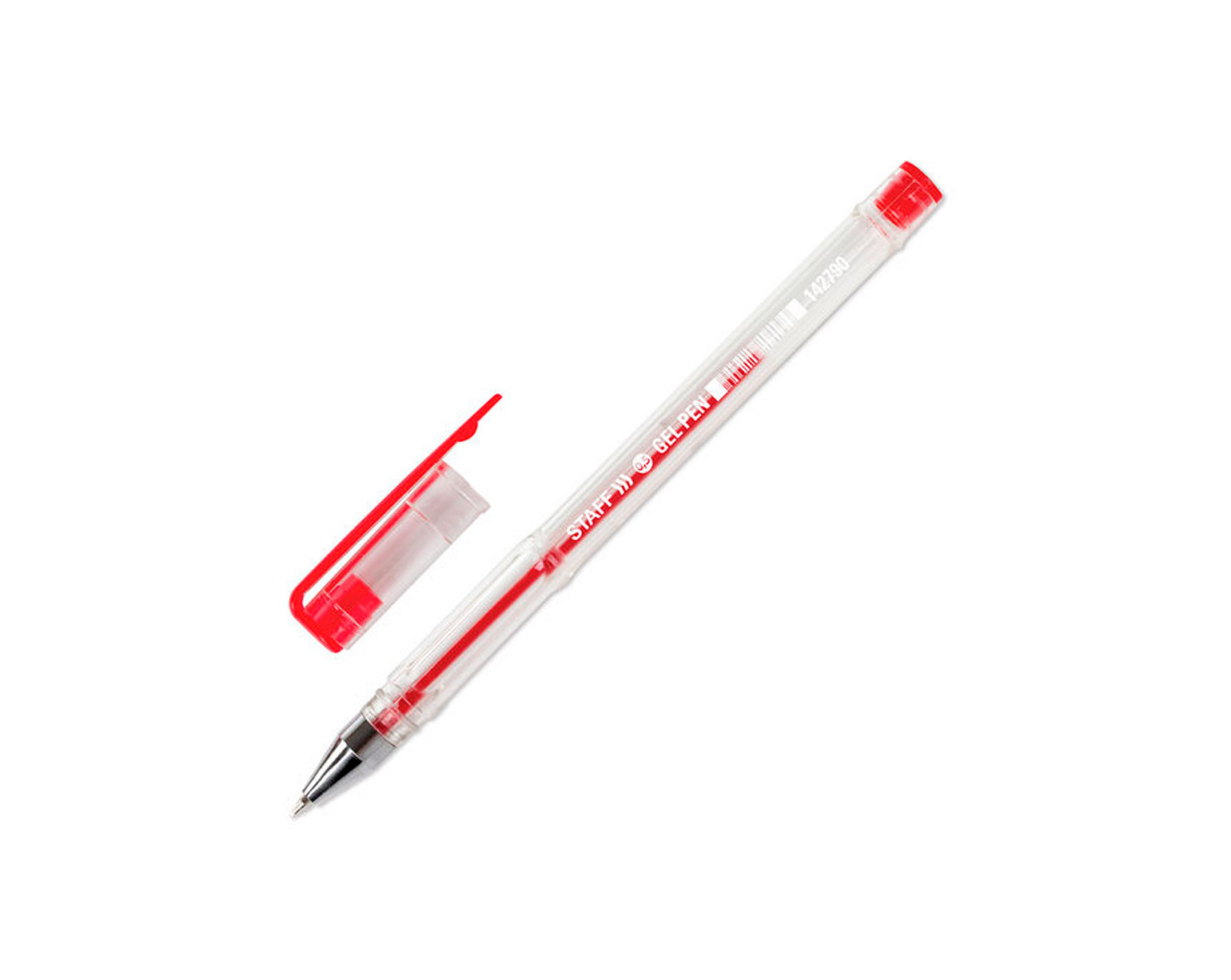 Ручка гелевая Staff «Basic» красная