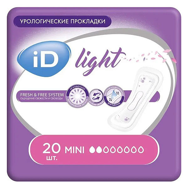 Урологические прокладки iD Light Mini 20 шт