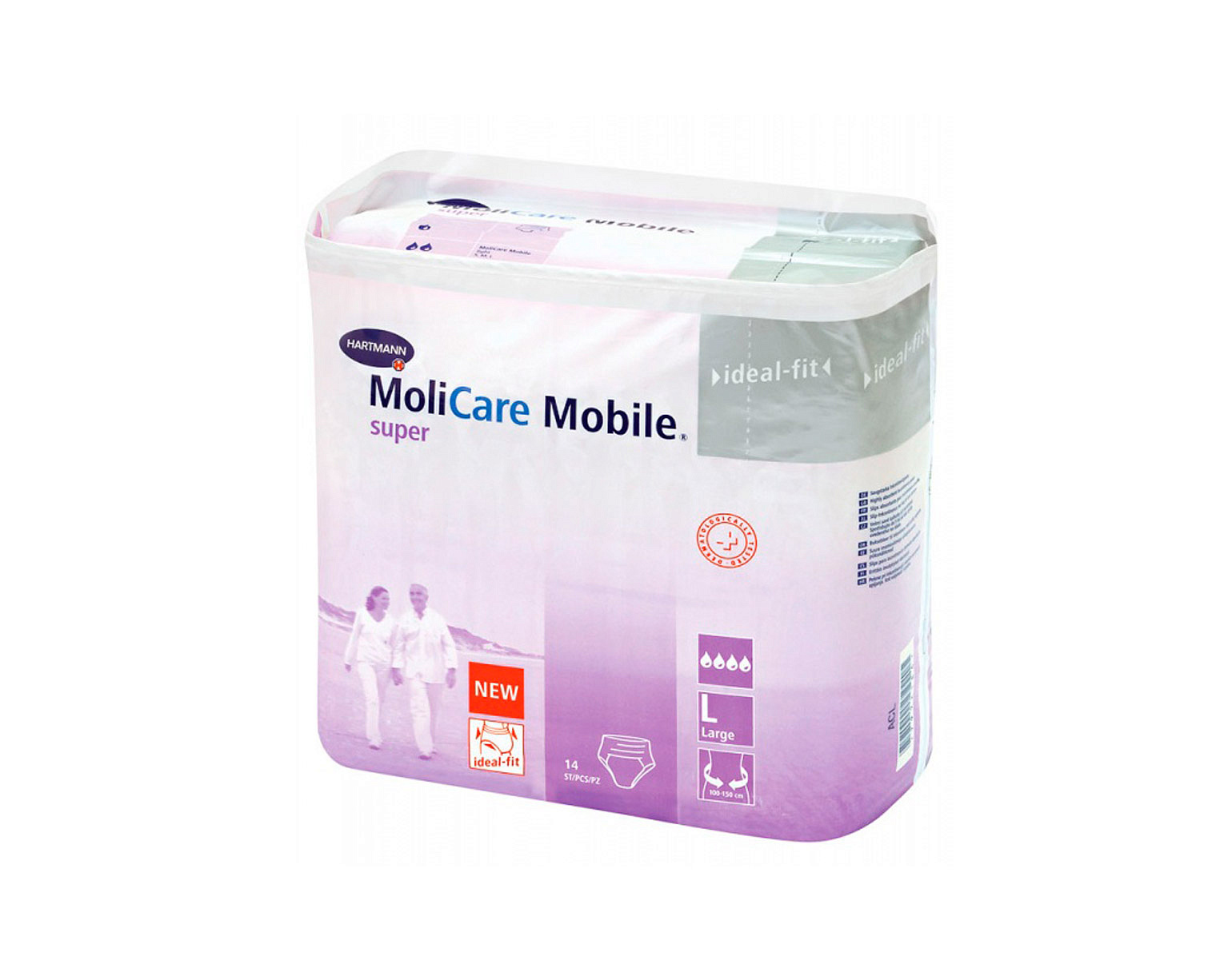 MoliCare Mobile super - Моликар Мобайл супер - Впитывающие трусы, размер L, 14 шт.