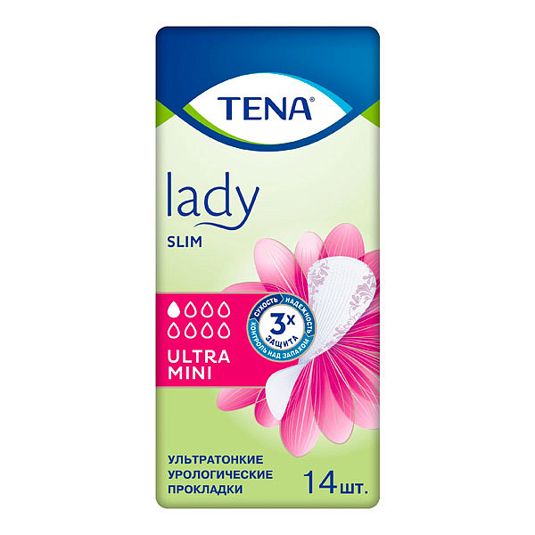 Прокладки TENA Lady Slim Ultra Mini 14 шт