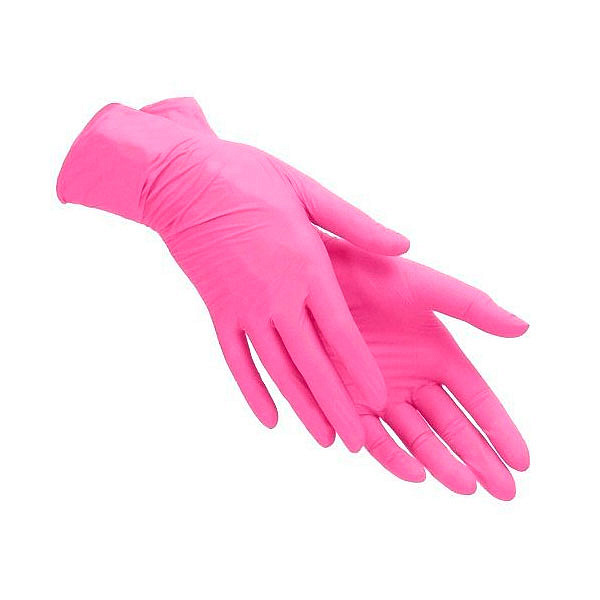 Перчатки смотровые Top Glove М 50 пар розовые