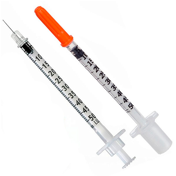 Шприц трехкомпонентный BD U-100 инсулиновый 0,5 мл 30G (0,30х8 мм) 10 шт