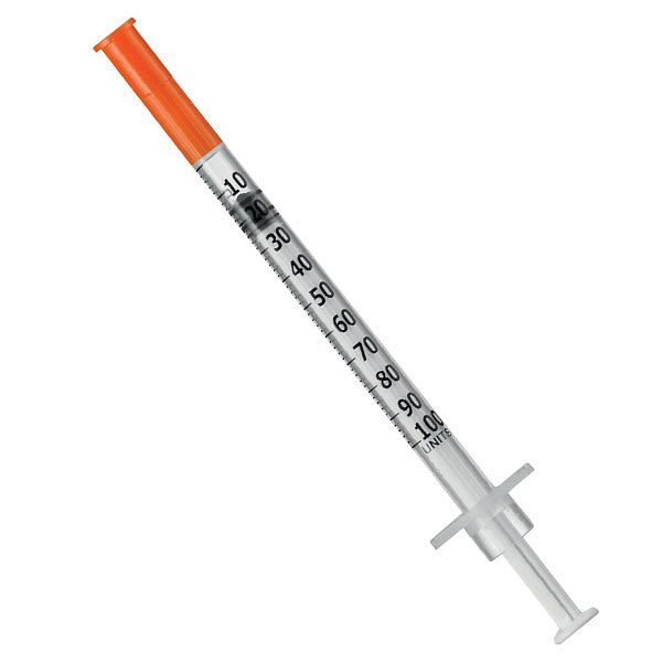 Шприц VM U100 1 мл инсулиновый, трехкомпонентный со съемной иглой 29G