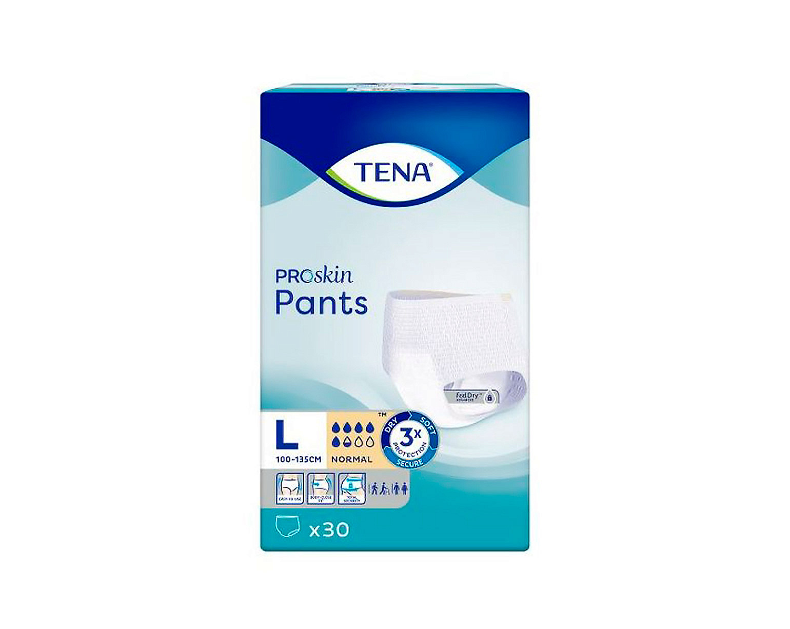 Подгузники-трусы TENA ProSkin Pants Normal L, 30 шт