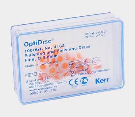 ОптиДиск (OptiDisc), 9,6мм, тонкие, 100шт, 4182, KERR