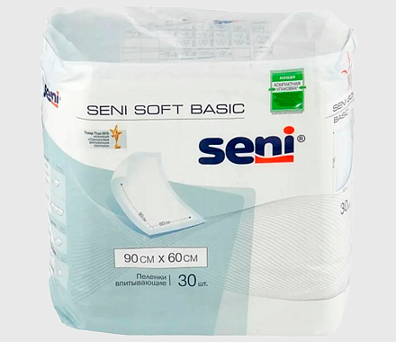 Пеленки Seni Soft Basic  90 x 60 см по 30 шт