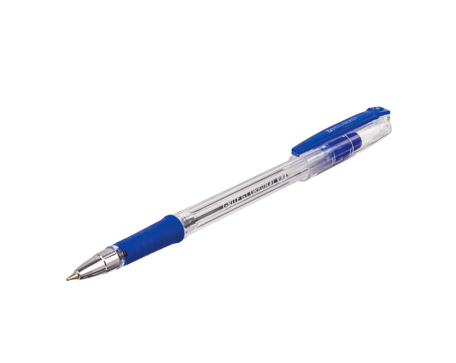 Ручка шариковая масляная с грипом BRAUBERG i-Rite GT синяя узел 0,7 мм