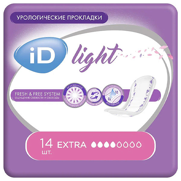 Урологические прокладки iD Light Extra 14 шт