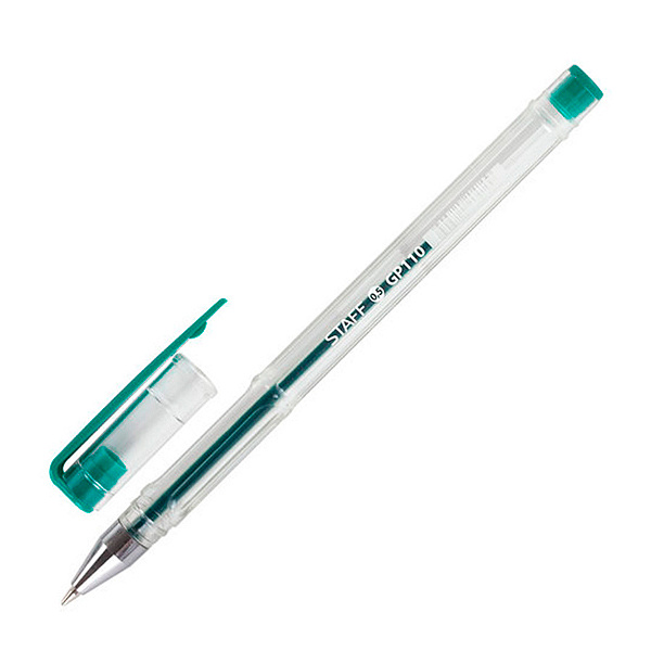 Ручка гелевая Staff «Basic» GP-789 зеленая
