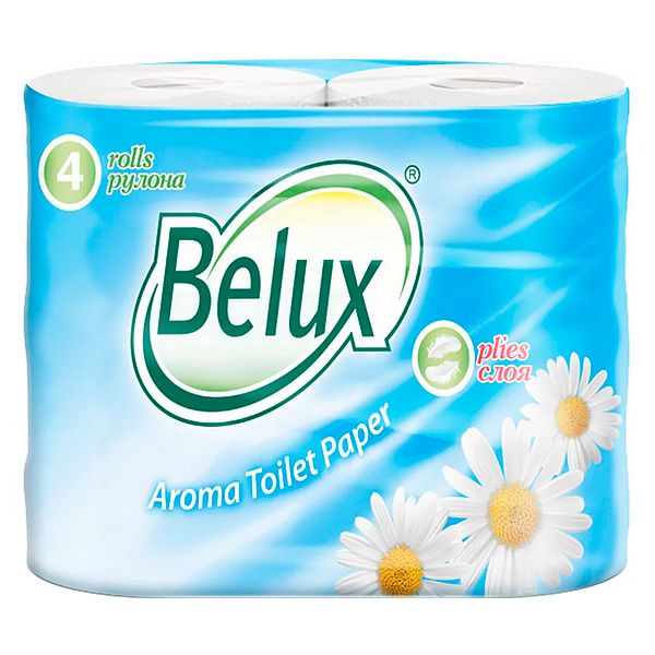 Туалетная бумага Belux Арома двухслойная Ромашка, 4 шт