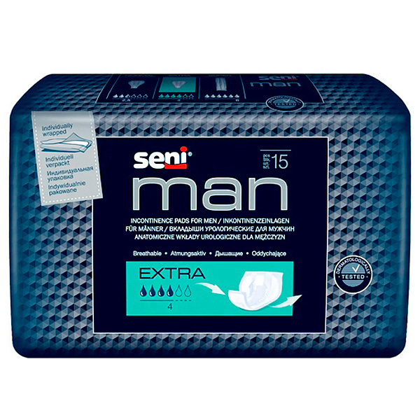 Урологические вкладыши для мужчин Seni Man Extra 15 шт/уп