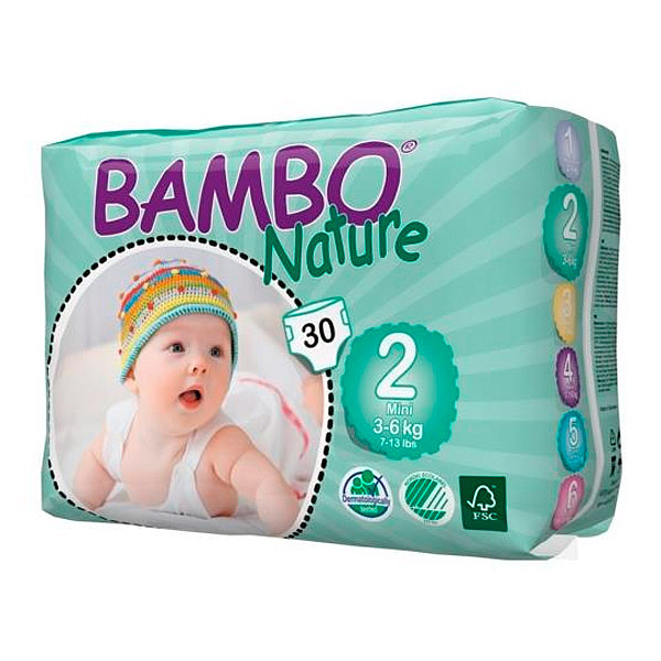 Подгузники Bambo Nature Mini 2 (30шт)